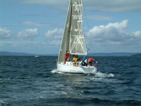 Tacking! - Little Warrior - a Sunfast 321