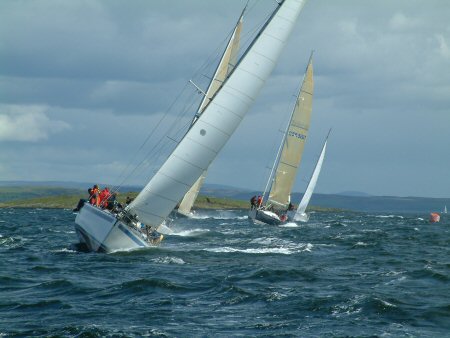 Crashing through the waves