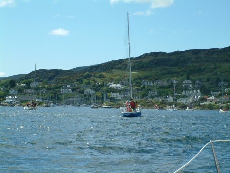 A view of the entrance to Tarbert