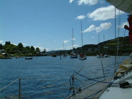 Getting in the queue for Tarbert