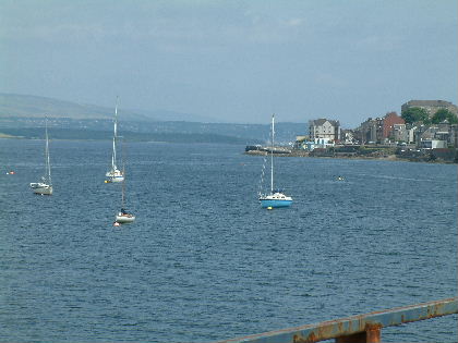 Looking east from Royal Gourock Yacht Club