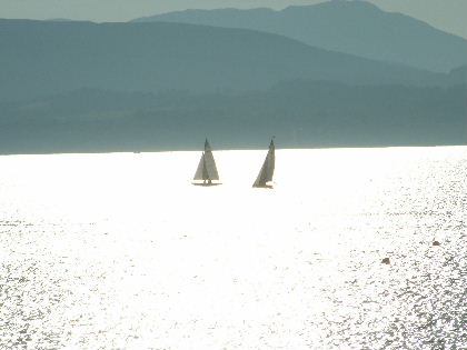 Sailing into the sunset