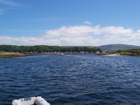 North east from the Moorings at  Millport